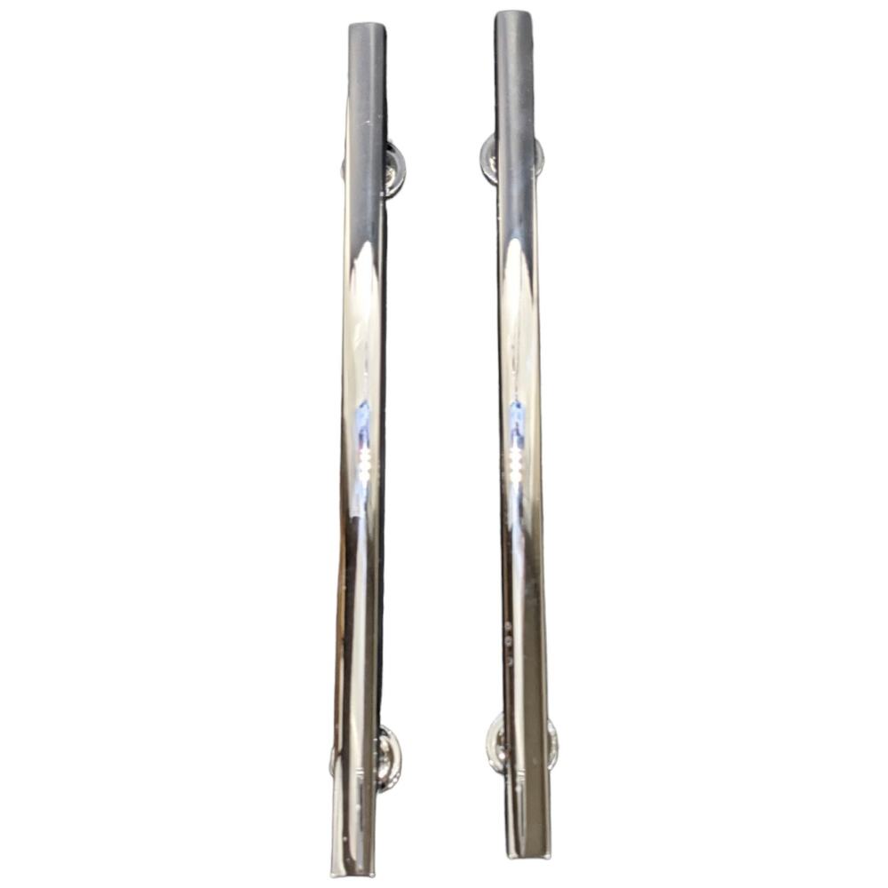 2 6 inch Omnia 9010/153.26 Chrome Cabinet Pulls US26 On Center 6 7 3/4" Length
